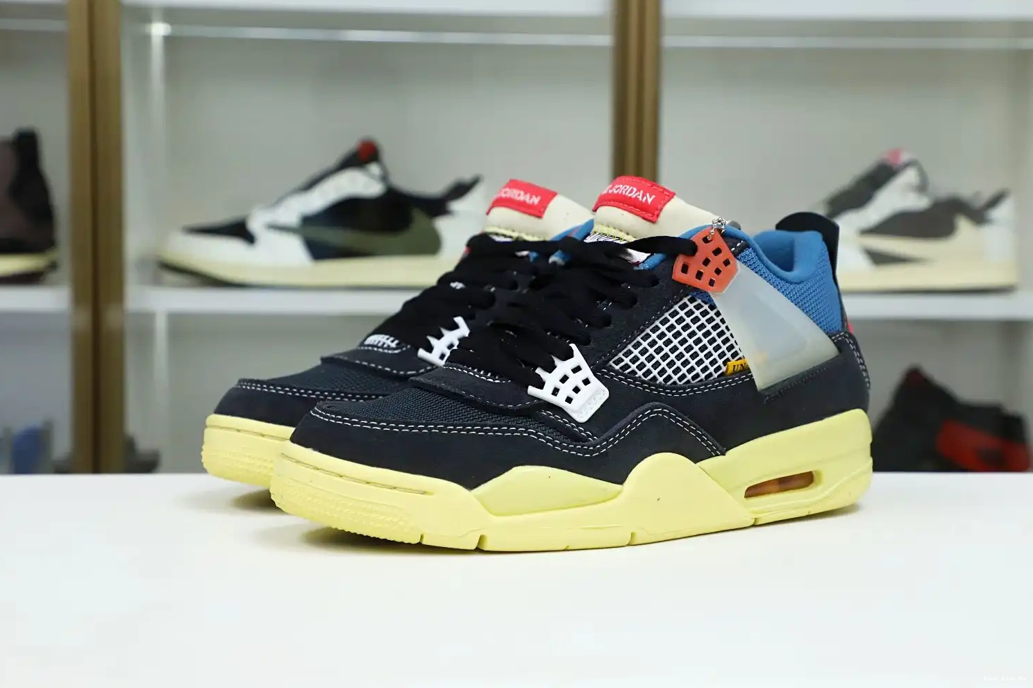 Kimikick UNION 4 'OFF AIR JORDAN NOIR' RETRO X LA 0614